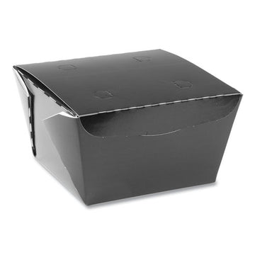 Pactiv Evergreen Earthchoice Onebox Paper Box, 46 Oz, 4.5 X 4.5 X 3.25, Black, 200-carton freeshipping - TVN Wholesale